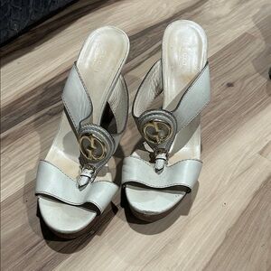 Gucci Women's White Heeled Sandals